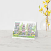 Stadtnotecard im südlichen Frühling Karte (Gelbe Blume)