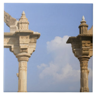 Stadtpalast, Udaipur, Rajasthan, Indien 2 Fliese