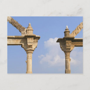 Stadtpalast, Udaipur, Rajasthan, Indien 2 Postkarte