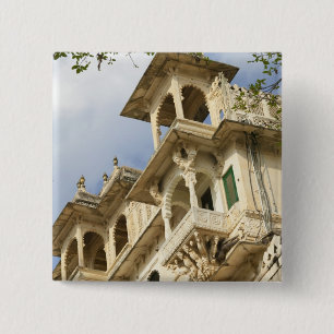 Stadtpalast, Udaipur, Rajasthan, Indien Button