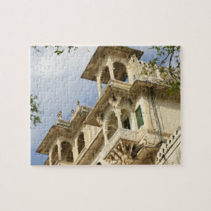 Stadtpalast, Udaipur, Rajasthan, Indien Puzzle