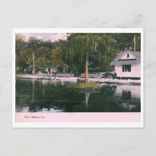 Stadtpark, New Orleans 1909 Vintage Postkarte