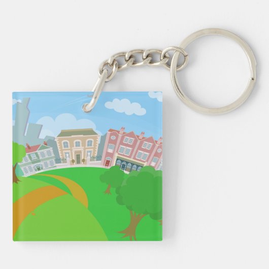 Stadtpark Schlüsselanhänger (Rückseite)