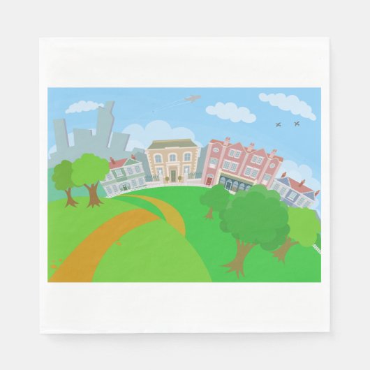 Stadtpark Serviette (Vorderseite)