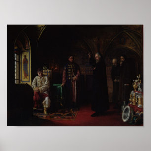 StadtPhilip von Moskau mit Zar Iwan Poster