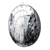 Stadtphoto die Nacht Dartscheibe (Vorderseite rechts)