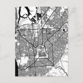 Stadtplan Adelaide Australien Postkarte