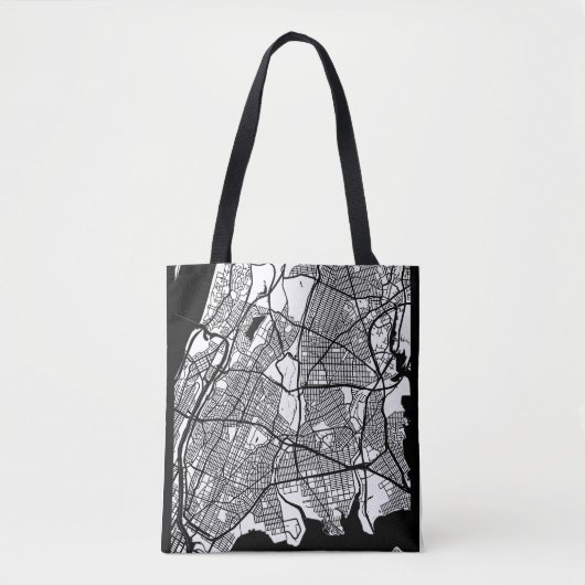 Stadtplan Bronx USA Tasche (Vorderseite)