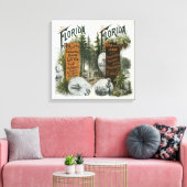 Stadtplan, Florida Leinwanddruck (Insitu (Wohnzimmer))