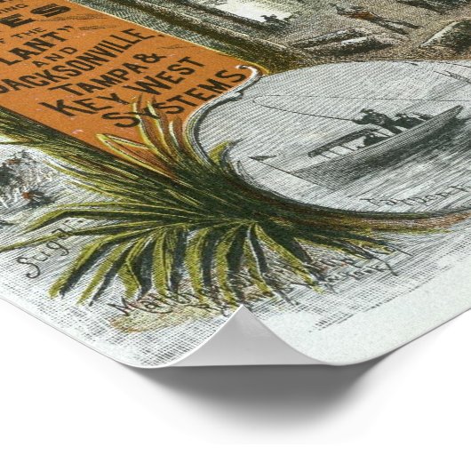 Stadtplan, Florida Poster (Ecke)