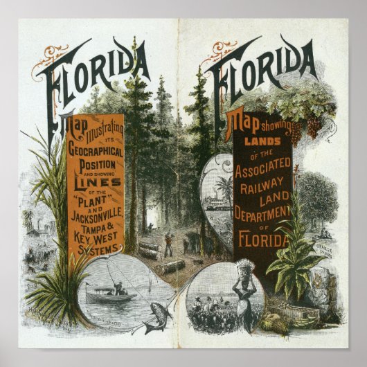 Stadtplan, Florida Poster (Vorne)