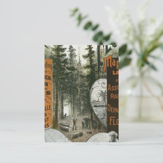 Stadtplan, Florida Postkarte (Stehend Vorderseite)