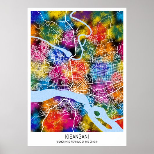 Stadtplan Kongo Poster (Vorne)