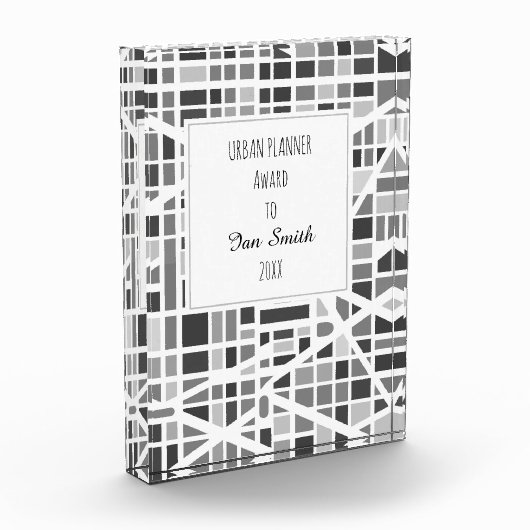 Stadtplan Modern Custom Award NAME Year Title Fotoblock (Links)