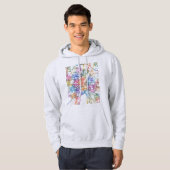 Stadtplan München Deutschland Hoodie (Vorne ganz)