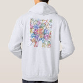 Stadtplan München Deutschland Hoodie (Rückseite)