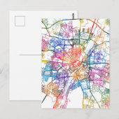 Stadtplan München Deutschland Postkarte (Vorne/Hinten)