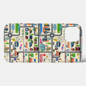Stadtplan-Muster Case-Mate iPhone Hülle (Rückseite (Horizontal))