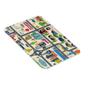 Stadtplan-Muster Magnet (Rechte Seite)