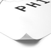 Stadtplan Philadelphia Poster (Ecke)