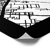 Stadtplan Rabat Marokko Poster (Ecke)