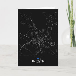 Stadtplan Ternopil Ukraine Reise Souvenir Heimatst Karte
