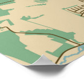 Stadtplan von Aalborg, Dänemark Poster (Ecke)