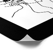 Stadtplan von Agra Uttar Pradesh Poster (Ecke)