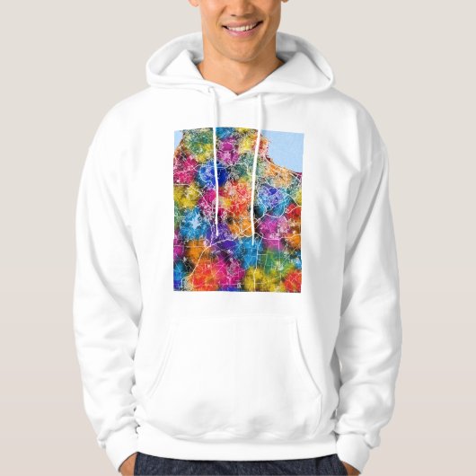 Stadtplan von Algier Algerien Hoodie (Vorderseite)