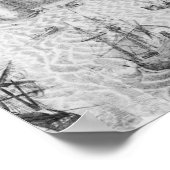 Stadtplan von Antwerpen, 1549 Poster (Ecke)