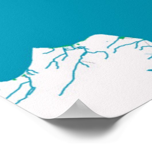 Stadtplan von Auckland, Neuseeland Poster (Ecke)