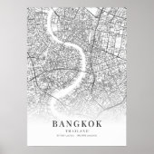Stadtplan von Bangkok Poster (Vorne)
