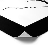 Stadtplan von Baoji, China Poster (Ecke)