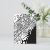 Stadtplan von Barcelona Spanien Postkarte (Stehend Vorderseite)