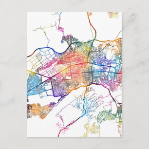 Stadtplan von Barquisimeto Venezuela Postkarte
