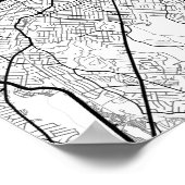 Stadtplan von Boston mit Ihrem Standort Poster (Ecke)