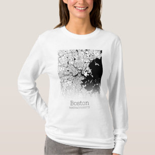 Stadtplan von Boston T-Shirt