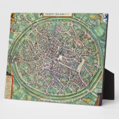 Stadtplan von Brügge, von 'Civitates Orbis Terraru Fotoplatte (Seite)