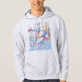 Stadtplan von Busan Südkorea Hoodie