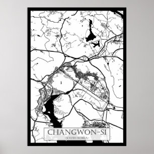 Stadtplan von Campinas Brasilien Poster