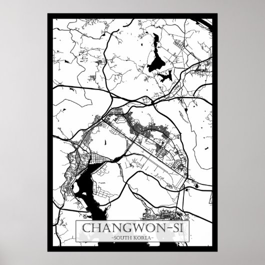 Stadtplan von Campinas Brasilien Poster (Vorne)