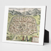 Stadtplan von Damaskus, Syrien, 1620 (Gravieren) Fotoplatte (Seite)