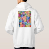 Stadtplan von Edmonton Kanada Hoodie (Rückseite)