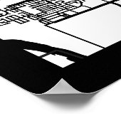 Stadtplan von Edmonton Kanada Poster (Ecke)