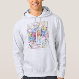 Stadtplan von Jinan China Hoodie
