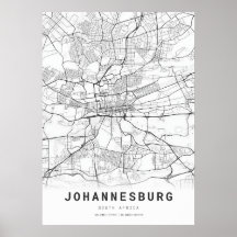 Stadtplan von Johannesburg