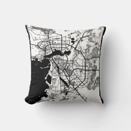 Stadtplan von Kasan Russland Kissen