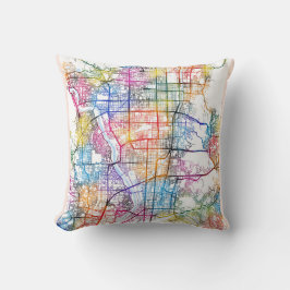 Stadtplan von Kyoto Kissen