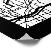 Stadtplan von Liaocheng, China Poster (Ecke)