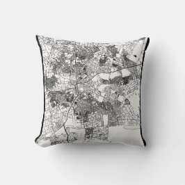 Stadtplan von Lusaka Sambia Kissen